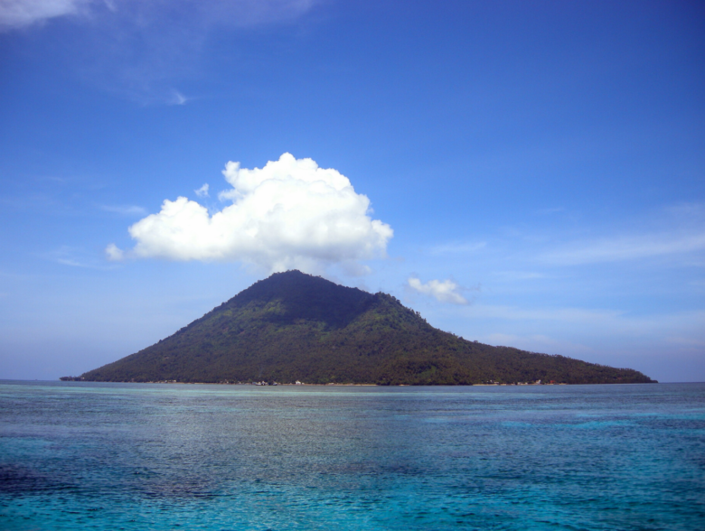 Manado island in Indonesia
